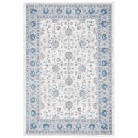 SAFAVIEH Sofia Collection SOF330C Ivory / Blue Rug 8' x 10'