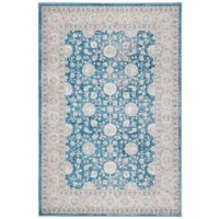 SAFAVIEH Sofia Collection SOF330M Blue / Beige Rug 9' x 12'