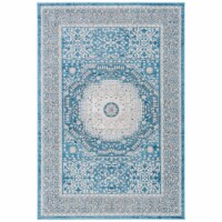 SAFAVIEH Sofia Collection SOF365M Blue / Beige Rug 8' x 10'