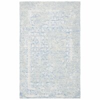 SAFAVIEH Metro MET905M Handmade Blue / Ivory Rug 4' x 6'