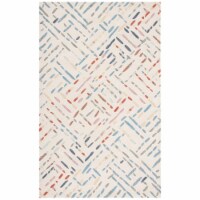 SAFAVIEH Metro MET252A Handmade Ivory / Blue Rug 4' x 6'