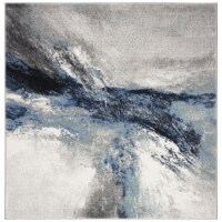 SAFAVIEH Galaxy Collection GAL117M Blue / Grey Rug 9' square