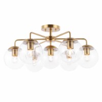 Safavieh FLU4078A Camdyn Flush Mount, Brass
