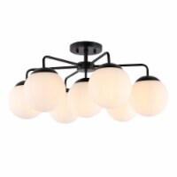 Safavieh FLU4078B Camdyn Flush Mount, Black