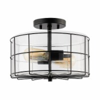 Safavieh FLU4087A Hannes Flush Mount, Black