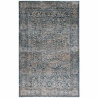 SAFAVIEH Valencia Collection VAL570M Blue Rug 4' 0  x 6' 2