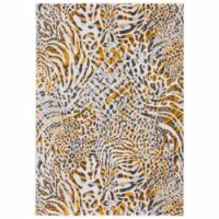 SAFAVIEH Amsterdam Collection AMS187D Beige / Gold Rug 4' x 6'