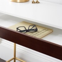 SAFAVIEH Nola 1-Drawer Desk White / Gold