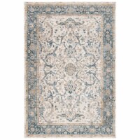 SAFAVIEH Valencia Collection VAL566A Ivory / Blue Rug 8' x 10'