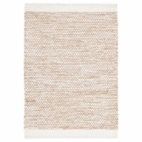 SAFAVIEH Natura NAT776E Handwoven Taupe / Ivory Rug 6' round