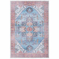 SAFAVIEH Serapi Collection SEP537M Blue / Ivory Rug 4 X 6