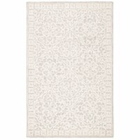 SAFAVIEH Metro MET857G Handmade Grey / Ivory Rug 3' x 5'