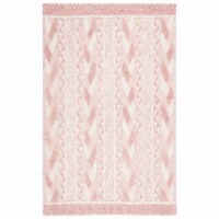 SAFAVIEH Metro MET863U Handmade Pink / Ivory Rug 3' x 5'