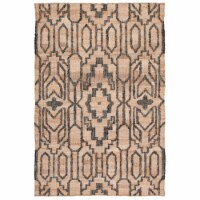 SAFAVIEH Natural Fiber NFB750B Natural / Black Rug 3' x 5'