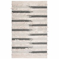 SAFAVIEH Natura NAT655F Handwoven Beige / Grey Rug 3' x 5'