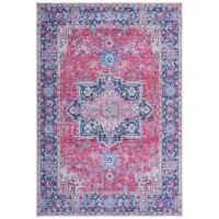 SAFAVIEH Serapi Collection SEP323Q Red / Navy Rug 4 X 6