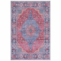 SAFAVIEH Serapi Collection SEP369M Blue / Rust Rug 3-3 X 5