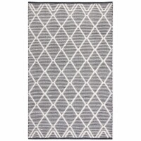 SAFAVIEH Natura NAT832Z Handwoven Black / Ivory Rug 8' x 10'