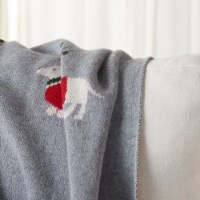 Safavieh Grey & Red Sleighbells Throw