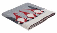 Safavieh Elves Throw Blanket - Grey/Red