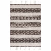 SAFAVIEH Natura NAT340A Handwoven Ivory / Black Rug 4' x 6'