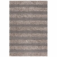 SAFAVIEH Natura NAT927Z Handwoven Black / Ivory Rug 5' x 8'
