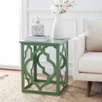 SAFAVIEH Milo Trellis Gold Leaf End Table Green