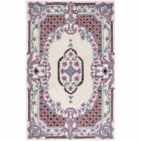 SAFAVIEH Bellagio Collection BLG535B Handmade Ivory Rug 5' round