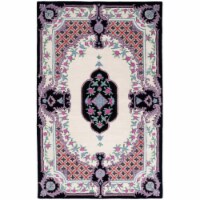 SAFAVIEH Bellagio BLG535X Handmade Ivory / Black Rug 5' round