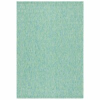 SAFAVIEH Outdoor CY8521-55722 Courtyard Green / Blue Rug 4' round