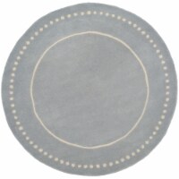 SAFAVIEH Bella BEL151A Handmade Light Blue / Ivory Rug 7' round