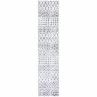 SAFAVIEH Toscana Collection TOS656A Ivory / Dark Grey Rug 2' x 9'