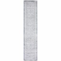 SAFAVIEH Toscana Collection TOS658F Grey / Ivory Rug 2' x 9'