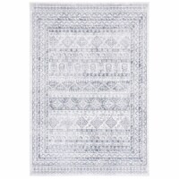 SAFAVIEH Toscana Collection TOS662F Grey / Ivory Rug 6' 7 square