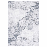 SAFAVIEH Toscana Collection TOS664F Grey / Ivory Rug 6' 7 round