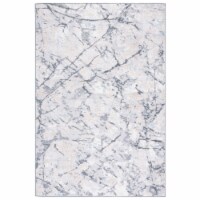 SAFAVIEH Toscana Collection TOS670A Ivory / Grey Rug 6' 7 round