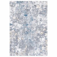 SAFAVIEH Toscana Collection TOS676A Ivory / Dark Grey Rug 4' x 6'