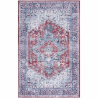 SAFAVIEH Tucson Collection TSN101S Red / Navy Rug 8' x 10'
