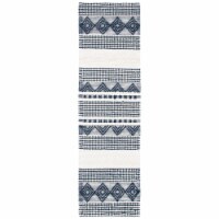 SAFAVIEH Natura NAT102N Handwoven Navy / Ivory Rug 2' 3 x 14'