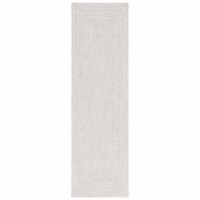 SAFAVIEH BRA201A Braided Ivory / Light Grey ivory / grey pink 2'-3 x 8' runner