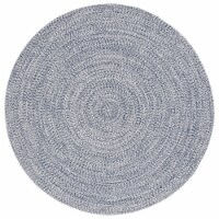 SAFAVIEH BRA201N Braided Dark Blue / Ivory blue rust / ivory 6' x 6' round