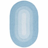 Safavieh BRA220J Braided Aqua ivory / grey 5' x 8' oval oval