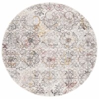 Safavieh MET873Q Metro Ivory / Red green / yellow 6' x 6' round