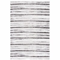 SAFAVIEH Berber Shag BER565F Grey / Dark Grey Rug 4' 5  x 6' 5