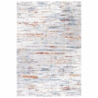 SAFAVIEH Berber Shag BER577A Blue Rust / Ivory Rug 5' 5  x 7' 7