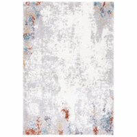 SAFAVIEH Berber Shag BER579A Blue Rust / Ivory Rug 9' x 12'