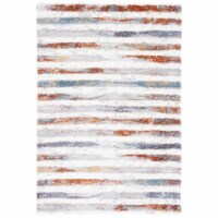SAFAVIEH Berber Shag BER583A Blue Rust / Ivory Rug 9' x 12'