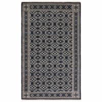 SAFAVIEH Kilim KLM475P Handwoven Orange / Green Rug 5' x 8'