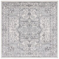 SAFAVIEH Tulum Collection TUL286C Ivory / Grey Rug 6' 7 square