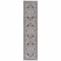 SAFAVIEH Sierra Collection SRA400A Ivory / Grey Rug 2' 3 x 9'